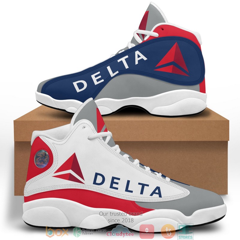 Delta Air Lines Logo Bassic Air Jordan 13 Sneaker Shoes Delta Air Lines Logo Bassic Air Jordan 13 Sneaker Shoes