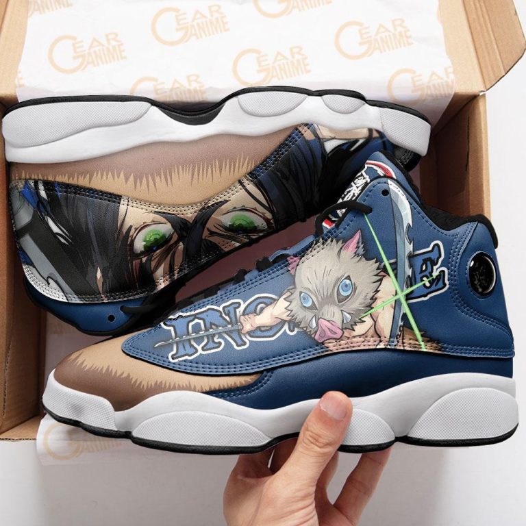 Demon-Slayer-Hashibira-Inosuke-Air-Jordan-13-Sneaker-Shoes-1