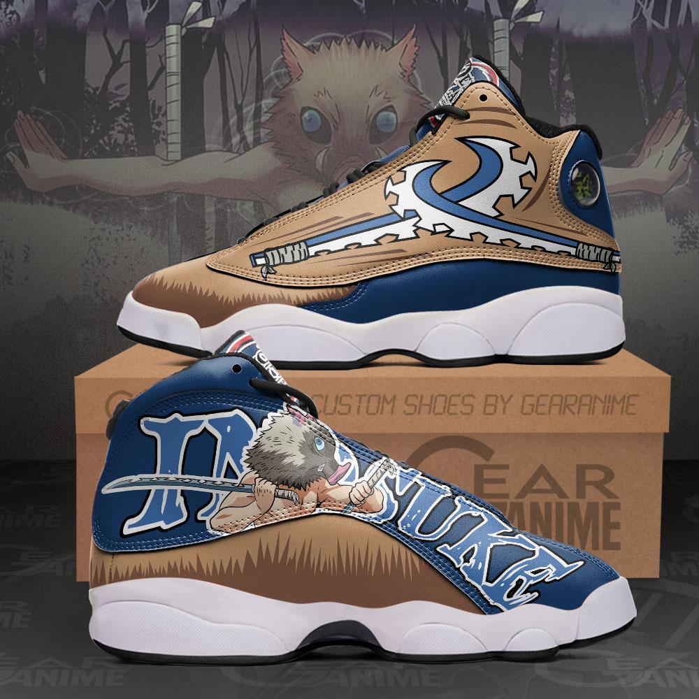 Demon Slayer Inosuke Air Jordan 13 Sneaker Shoes Demon Slayer Inosuke Air Jordan 13 Sneaker Shoes