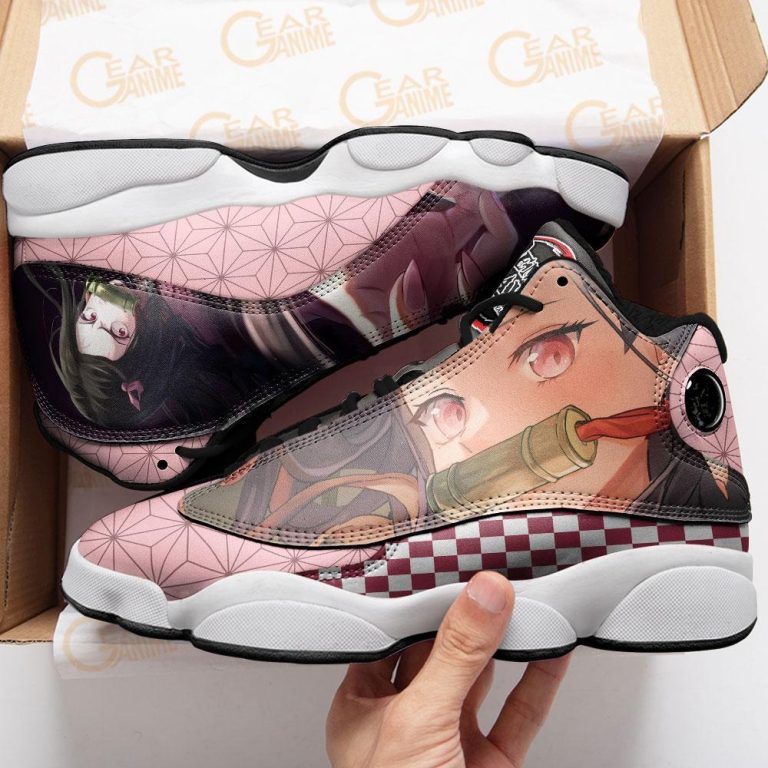 Demon-Slayer-Nezuko-Air-Jordan-13-Sneaker-Shoes-1