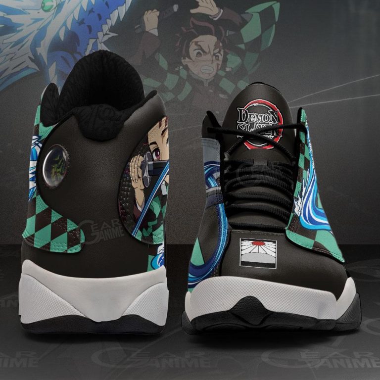 Demon-Slayer-Tanjiro-Water-Breathing-Air-Jordan-13-Sneaker-Shoes-4
