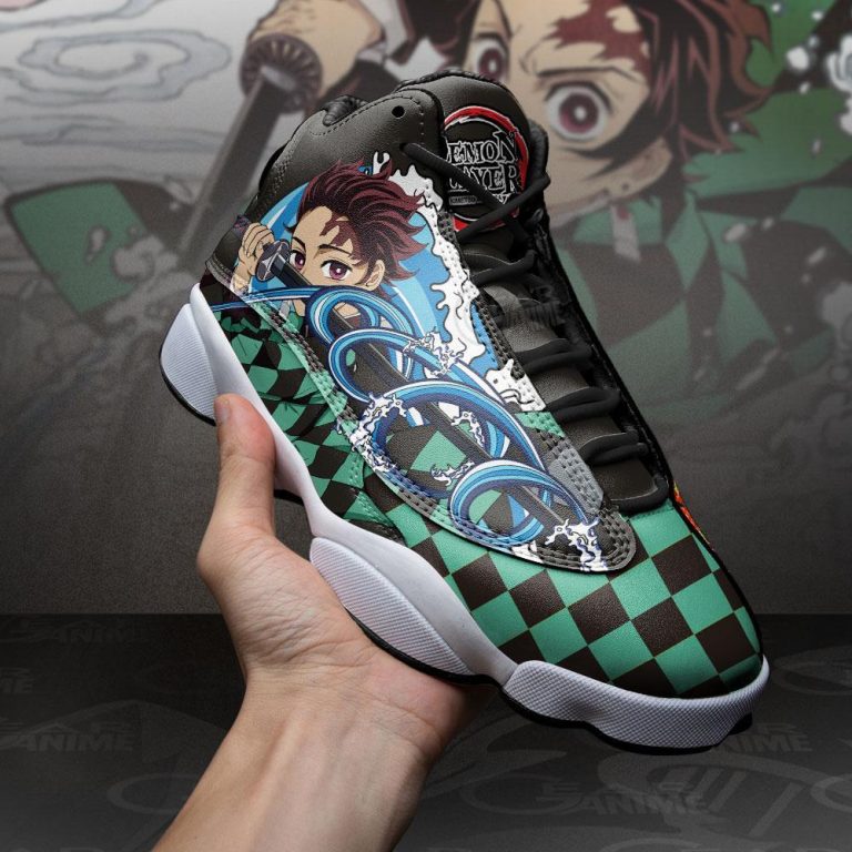 Demon-Slayer-Tanjiro-Water-Sun-Breathing-Air-Jordan-13-Sneaker-Shoes-3