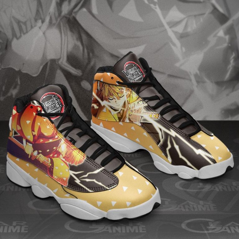 Demon-Slayer-Zenitsu-Thunder-Breathing-Air-Jordan-13-Sneaker-Shoes-2