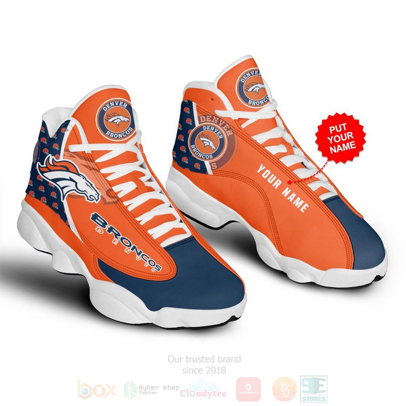 Denver Broncos Nfl Custom Name Air Jordan 13 Shoes Denver Broncos Nfl Custom Name Air Jordan 13 Shoes
