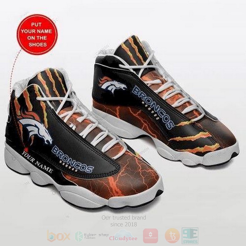 Denver Broncos Nfl Football Teams Custom Name Air Jordan 13 Shoes Denver Broncos Nfl Football Teams Custom Name Air Jordan 13 Shoes