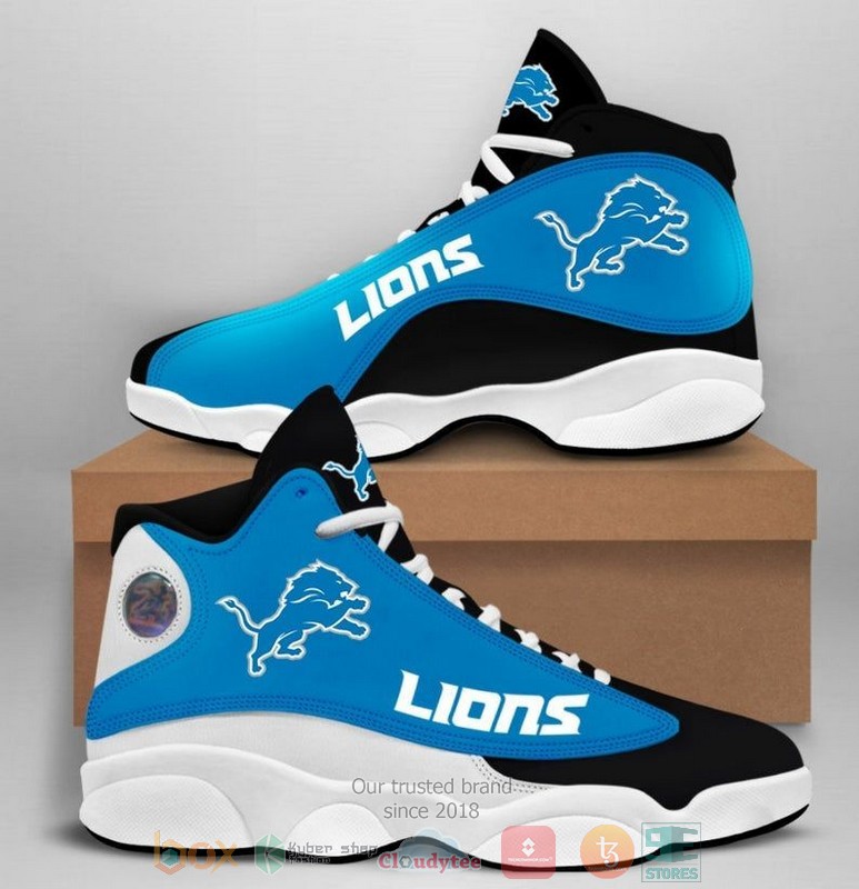 Detroit Lions Nfl Logo Football Team Air Jordan 13 Shoes Detroit Lions Nfl Logo Football Team Air Jordan 13 Shoes
