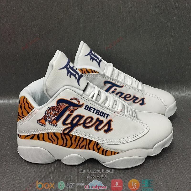 Detroit Tigers Mlb Big Logo Air Jordan 13 Sneaker Shoes Detroit Tigers Mlb Big Logo Air Jordan 13 Sneaker Shoes