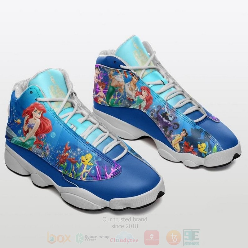 Disney Ariel Mermaid Disney Cartoon Air Jordan 13 Shoes Disney Ariel Mermaid Disney Cartoon Air Jordan 13 Shoes