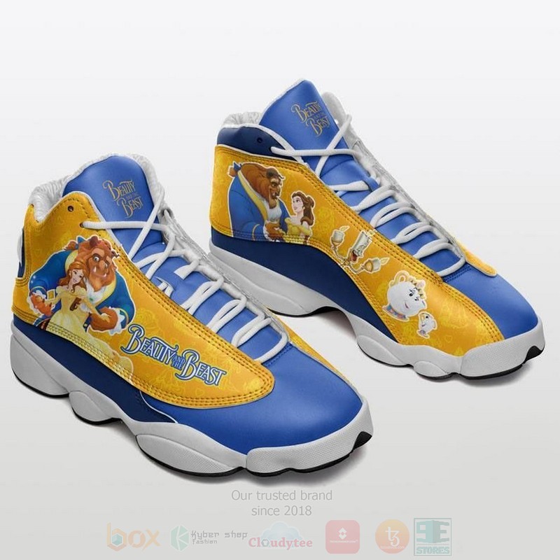 Disney Beauty And The Beast Disney Cartoon Air Jordan 13 Shoes Disney Beauty And The Beast Disney Cartoon Air Jordan 13 Shoes
