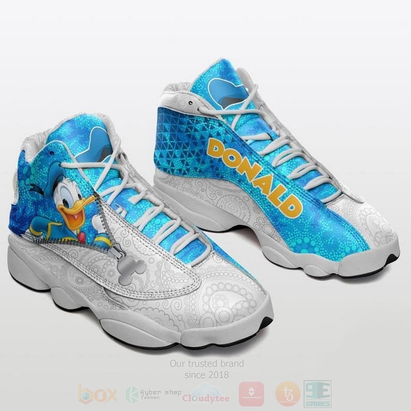 Disney Donald Duck Disney Cartoon Air Jordan 13 Shoes Disney Donald Duck Disney Cartoon Air Jordan 13 Shoes