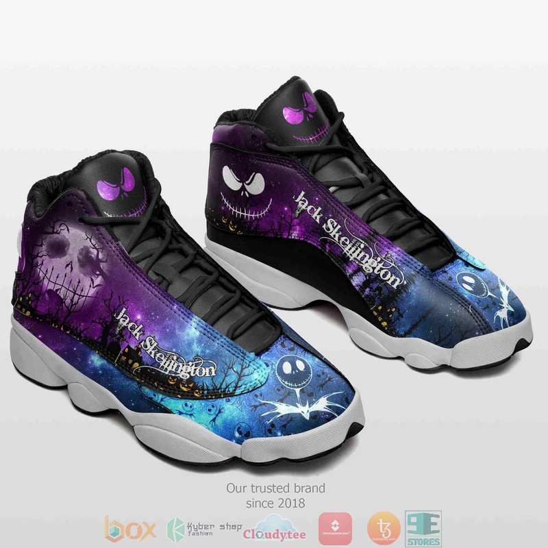 Disney Jack Skellington Disney Running For Men Women Ver 2 Air Jordan 13 Sneaker Shoes Disney Jack Skellington Disney Running For Men Women Ver 2 Air Jordan 13 Sneaker Shoes