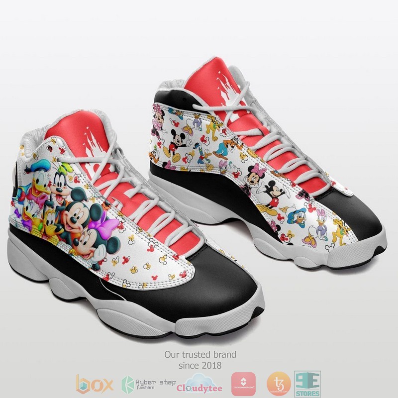 Disney Mickey Mouse With Friend Air Jordan 13 Sneaker Shoes Disney Mickey Mouse With Friend Air Jordan 13 Sneaker Shoes
