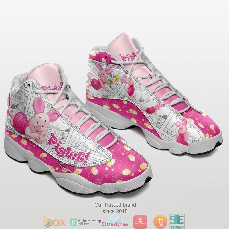 Disney Piglet Winnie The Pooh Disney Cartoon Air Jordan 13 Sneaker Shoes Disney Piglet Winnie The Pooh Disney Cartoon Air Jordan 13 Sneaker Shoes