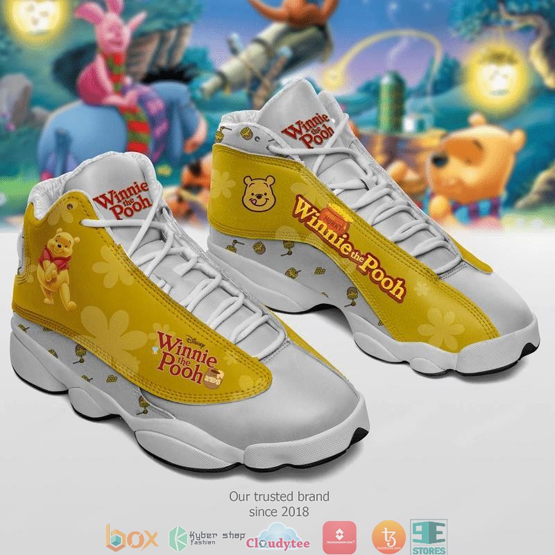 Disney The Pooh Disney Winnie The Pooh Leather Air Jordan 13 Sneaker Shoes Disney The Pooh Disney Winnie The Pooh Leather Air Jordan 13 Sneaker Shoes