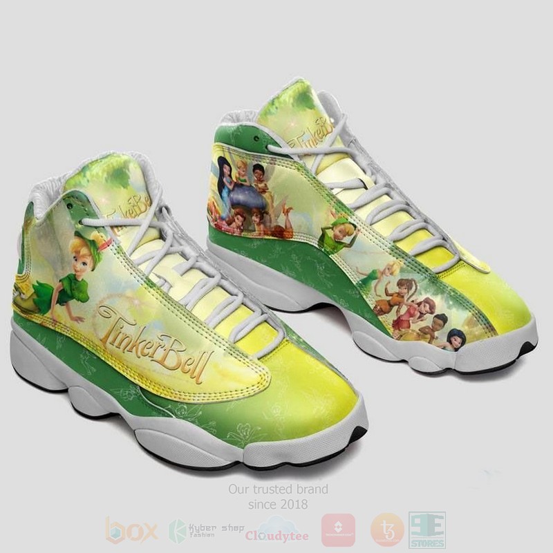 Disney Tinker Bell Disney Cartoon Air Jordan 13 Shoes Disney Tinker Bell Disney Cartoon Air Jordan 13 Shoes