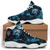 Dolphins Couple Flower Black Blue Air Jordan 13 Shoes