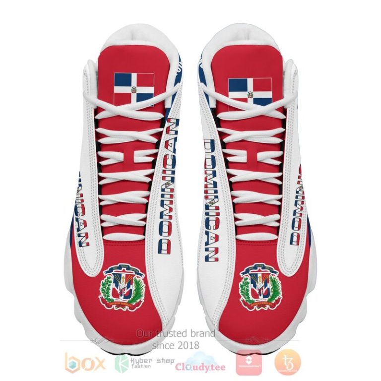 Dominican-Personalized-White-Air-Jordan-13-Shoes-2