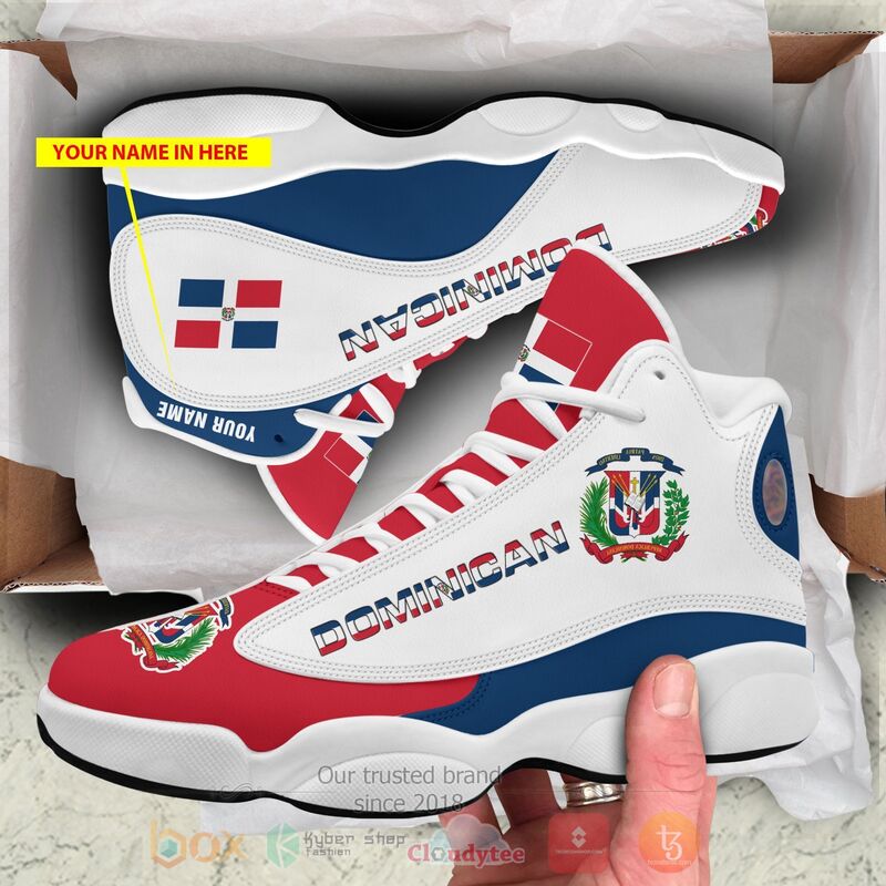 Dominican Personalized White Air Jordan 13 Shoes Dominican Personalized White Air Jordan 13 Shoes