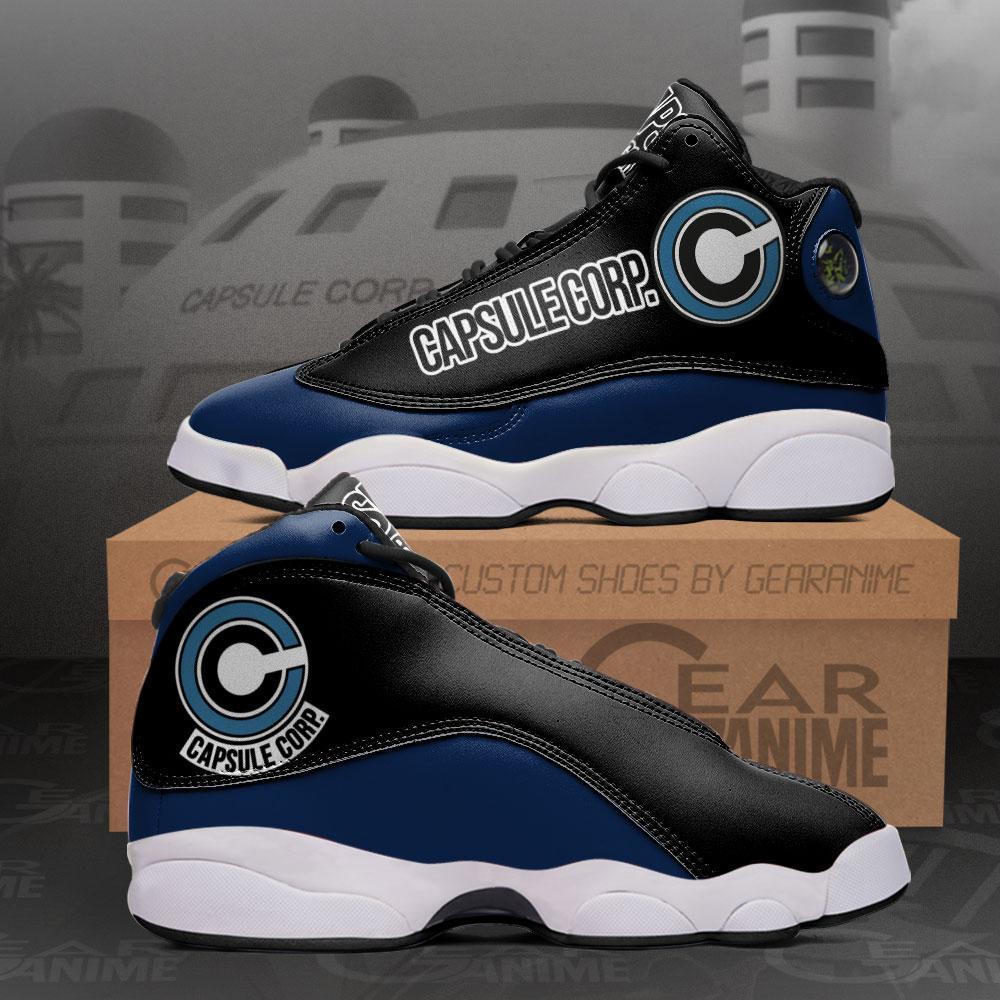 Dragon Ball Capsule Corp Navy Air Jordan 13 Sneaker Shoes Dragon Ball Capsule Corp Navy Air Jordan 13 Sneaker Shoes