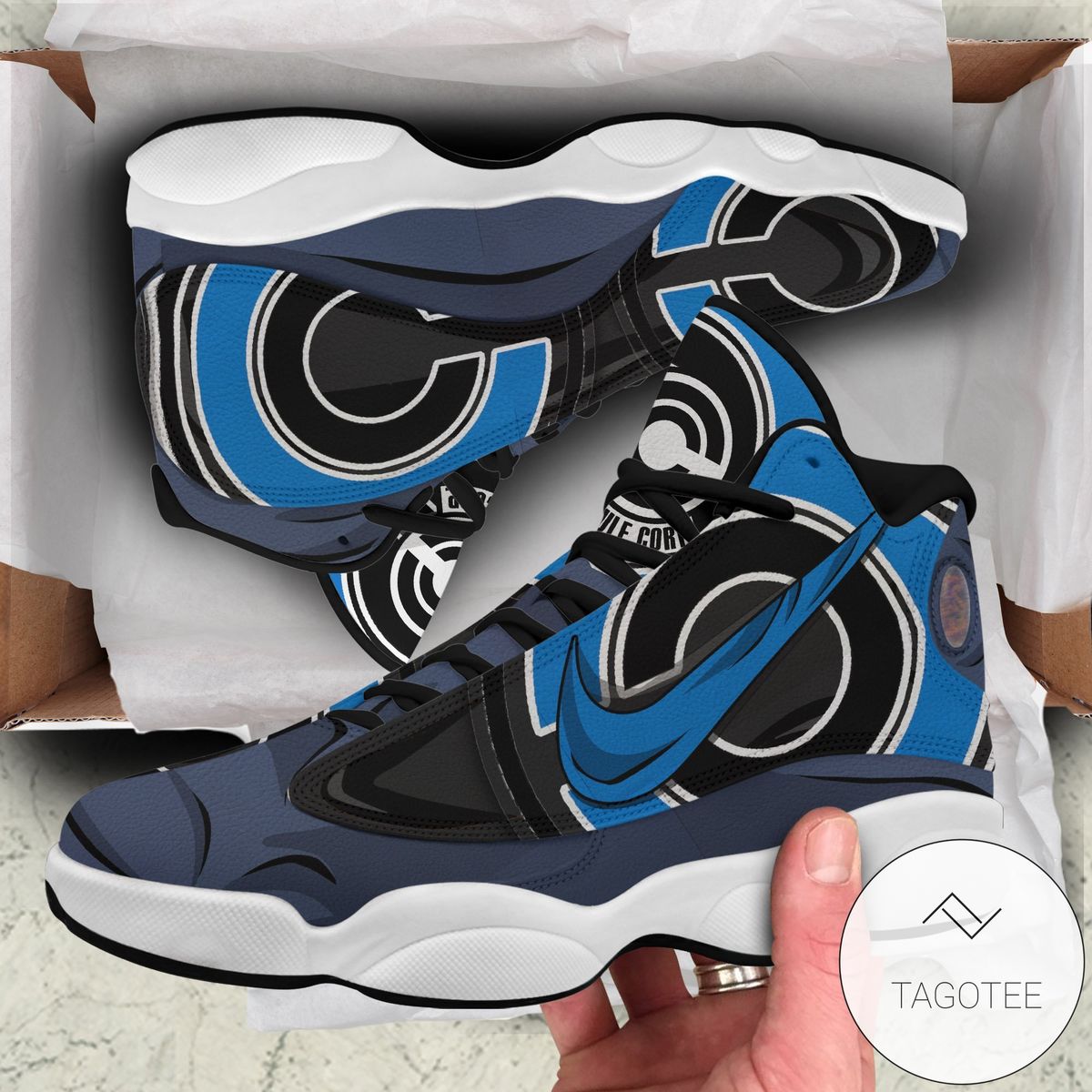 Dragon Ball Capsule Corp Sneakers Custom Anime Air Jordan 13 Shoes Dragon Ball Capsule Corp Sneakers Custom Anime Air Jordan 13 Shoes