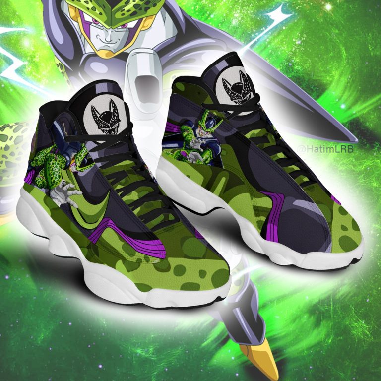 Dragon-Ball-Cell-Air-Jordan-13-Sneaker-Shoes-3