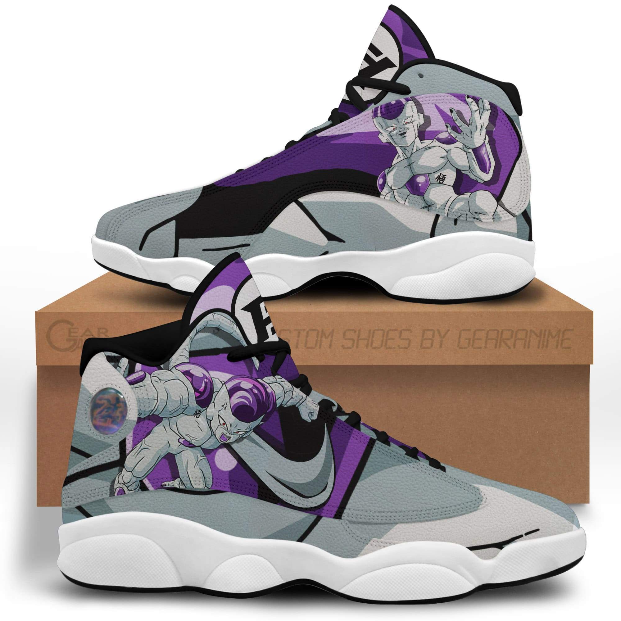 Dragon Ball Frieza Freeza Air Jordan 13 Sneaker Shoes Dragon Ball Frieza Freeza Air Jordan 13 Sneaker Shoes