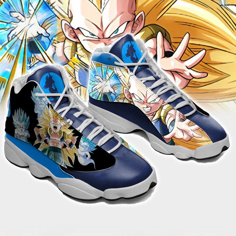 Dragon Ball Gotenk Air Jordan 13 Sneaker Dragon Ball Gotenk Air Jordan 13 Sneaker
