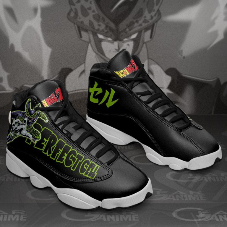 Dragon-Ball-Perfect-Cell-Black-Air-Jordan-13-Sneaker-Shoes-1