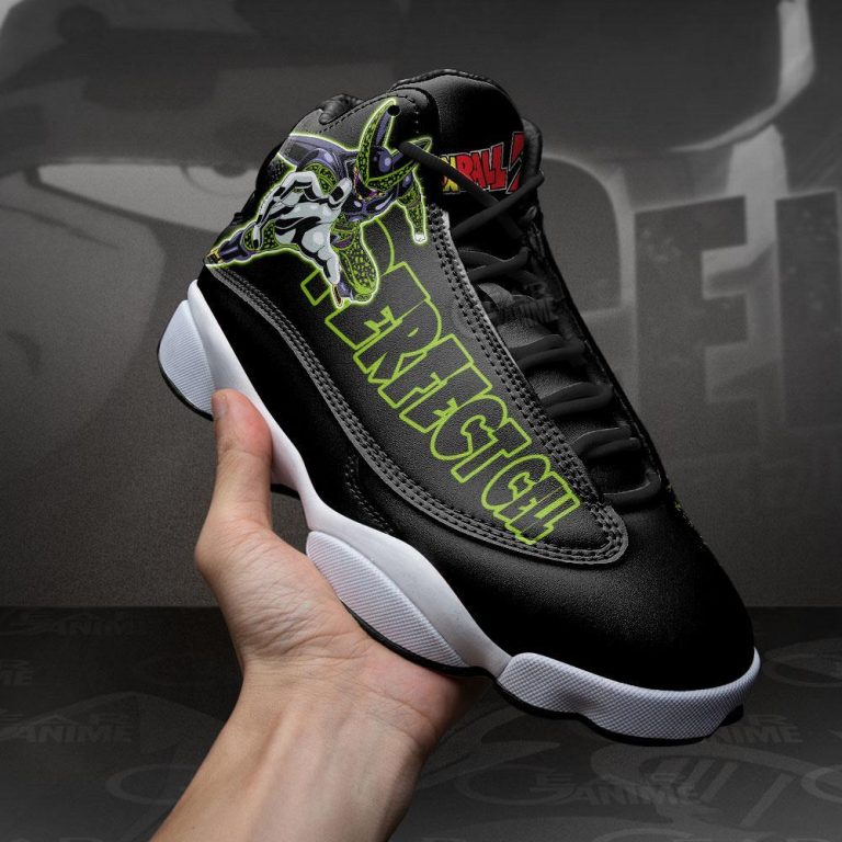Dragon-Ball-Perfect-Cell-Black-Air-Jordan-13-Sneaker-Shoes-3