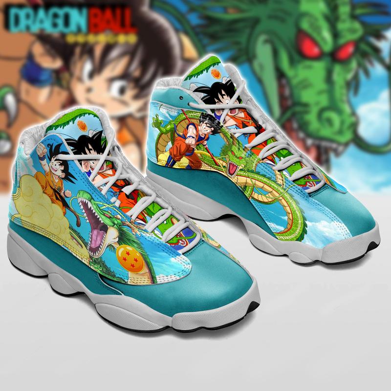 Dragon Ball Son Goku Ver 1 Air Jordan 13 Sneaker Dragon Ball Son Goku Ver 1 Air Jordan 13 Sneaker