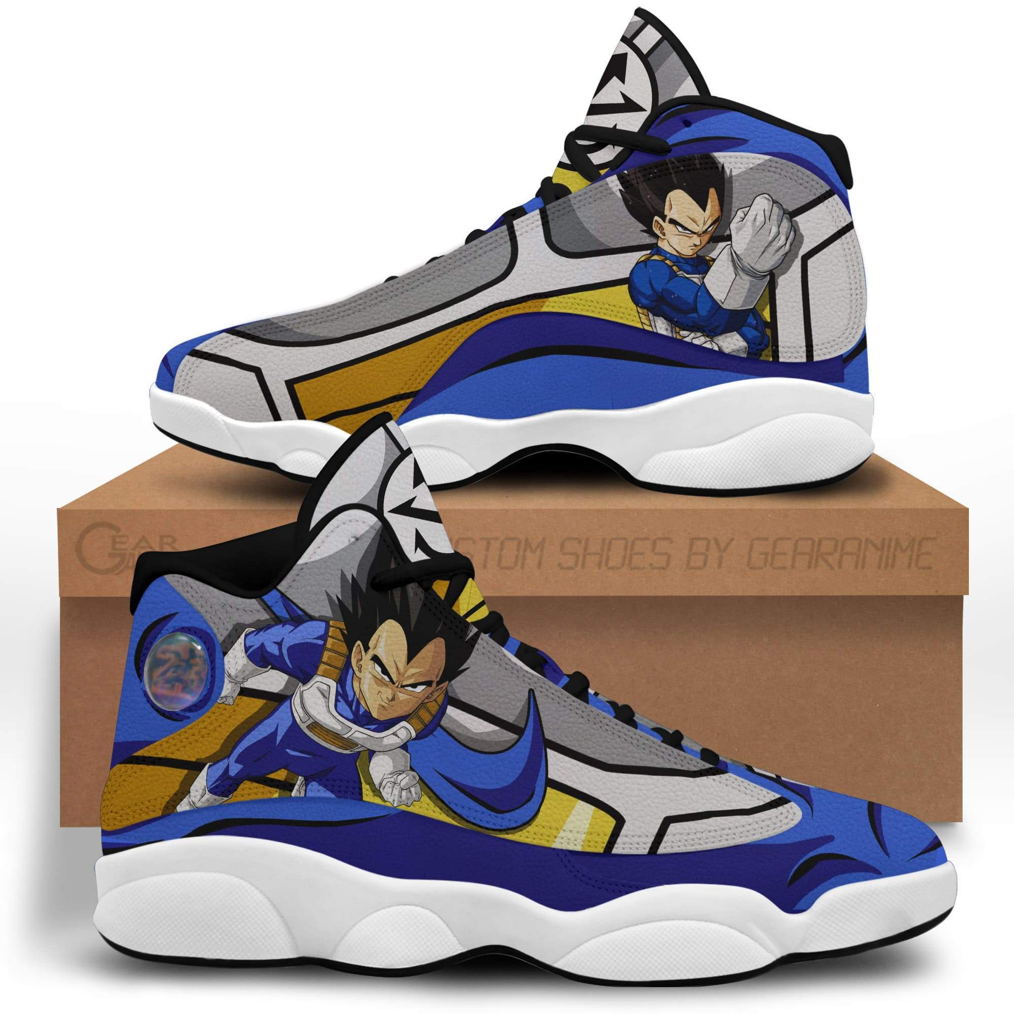 Dragon Ball Vegeta Air Jordan 13 Sneaker Shoes Dragon Ball Vegeta Air Jordan 13 Sneaker Shoes