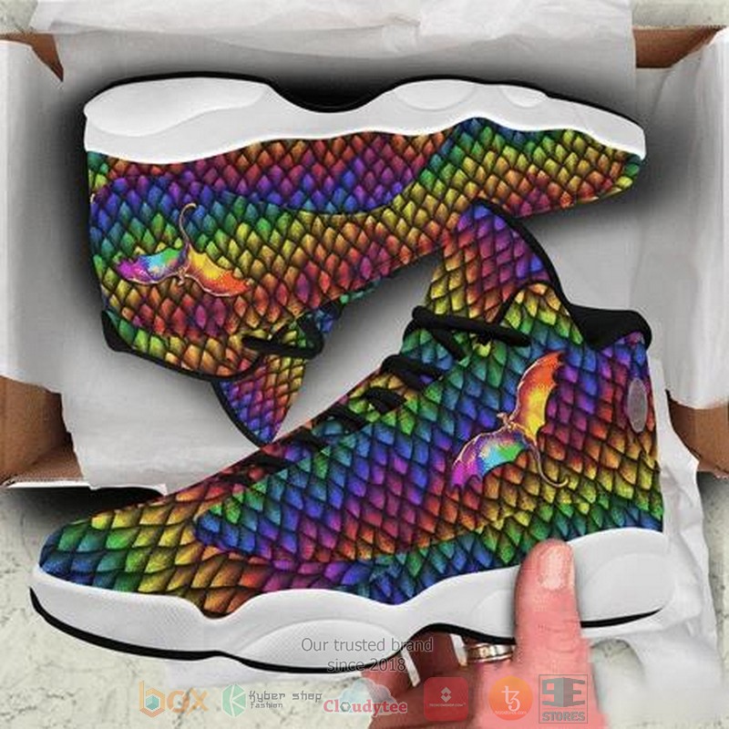Dragon Rainbow Dragon Skin Air Jordan 13 Shoes Dragon Rainbow Dragon Skin Air Jordan 13 Shoes
