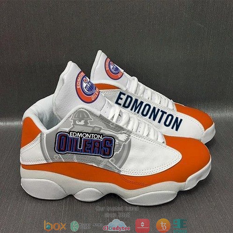 Edmonton Oilers Nhl Football Teams Big Logo 30 Air Jordan 13 Sneaker Shoes Edmonton Oilers Nhl Football Teams Big Logo 30 Air Jordan 13 Sneaker Shoes