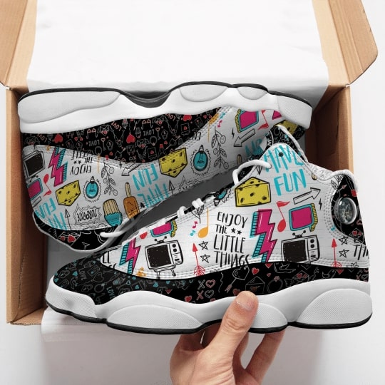 Enjoy The Little Things All Over Printed Air Jordan 13 Sneakers Enjoy The Little Things All Over Printed Air Jordan 13 Sneakers