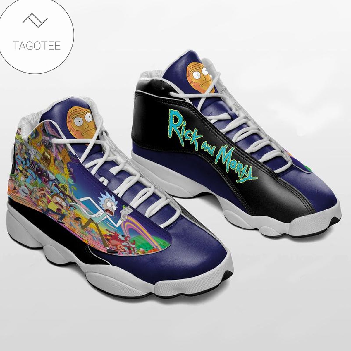 Fanmade Rick And Morty All Adventures Sneakers Air Jordan 13 Shoes Fanmade Rick And Morty All Adventures Sneakers Air Jordan 13 Shoes