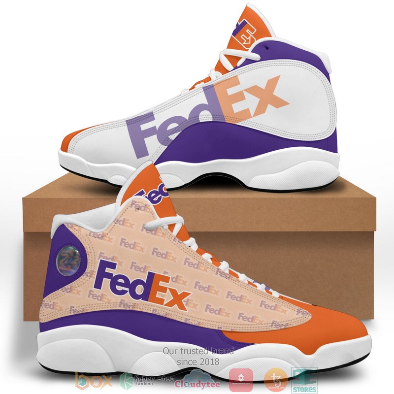 Fedex Logo Pattern Air Jordan 13 Sneaker Shoes Fedex Logo Pattern Air Jordan 13 Sneaker Shoes
