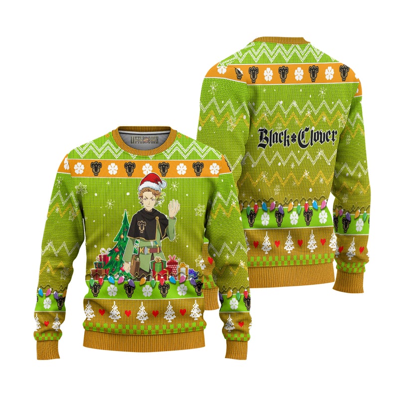 Finral Roulacase Anime Ugly Christmas Sweater Black Clover Xmas Gift Finral Roulacase Anime Ugly Christmas Sweater Black Clover Xmas Gift