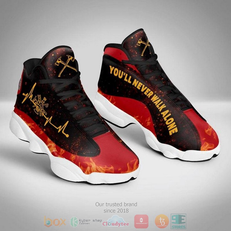 Firefighter Youll Never Walk Alone Air Jordan 13 Shoes Firefighter Youll Never Walk Alone Air Jordan 13 Shoes