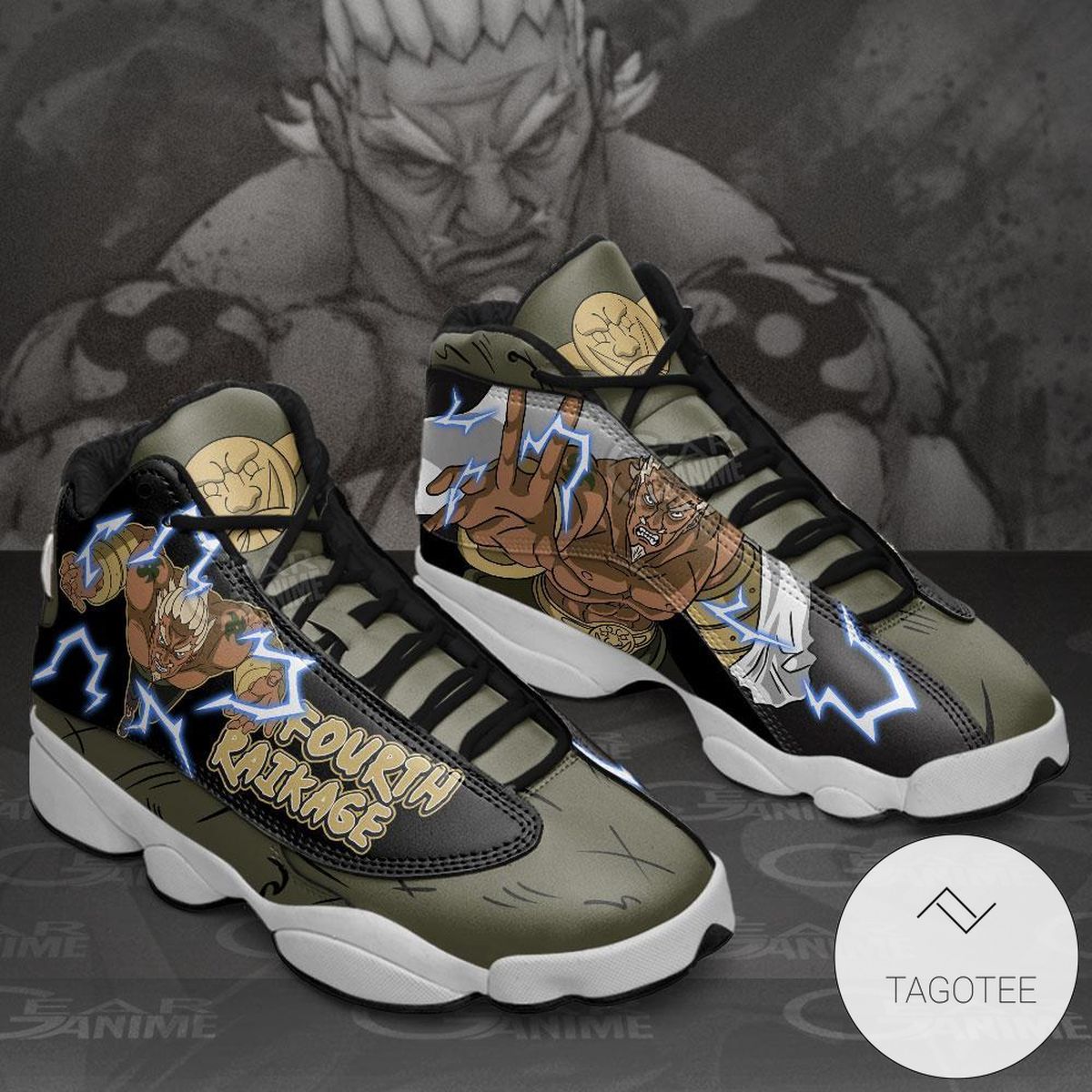 Fourth Raikage Jd13 Sneakers Custom Anime Air Jordan 13 Shoes Fourth Raikage Jd13 Sneakers Custom Anime Air Jordan 13 Shoes