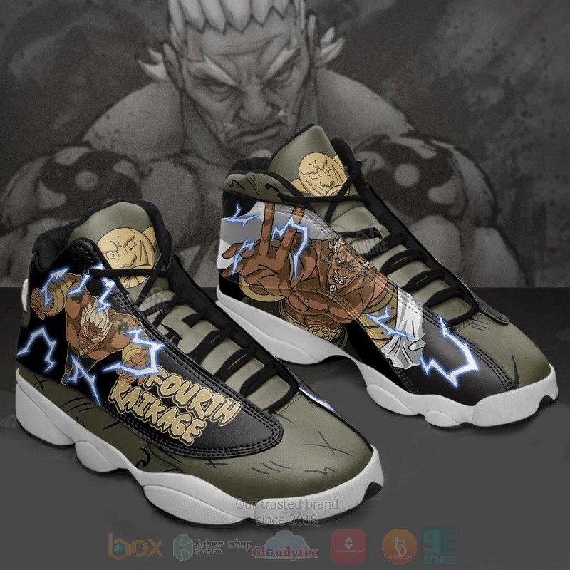 Fourth Raikage Naruto Custom Anime Air Jordan 13 Shoes Fourth Raikage Naruto Custom Anime Air Jordan 13 Shoes
