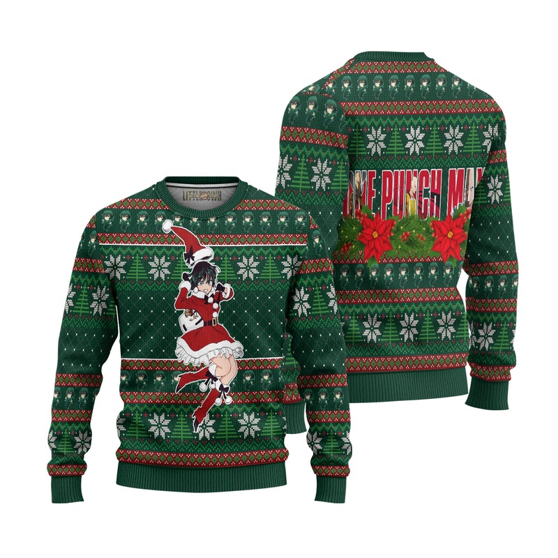 Fubuki Anime Ugly Christmas Sweater Custom One Punch Man Xmas Gift Fubuki Anime Ugly Christmas Sweater Custom One Punch Man Xmas Gift