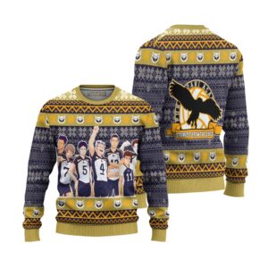 Fukurodani Academy Ugly Christmas Sweater Haikyuu Anime Xmas Gift