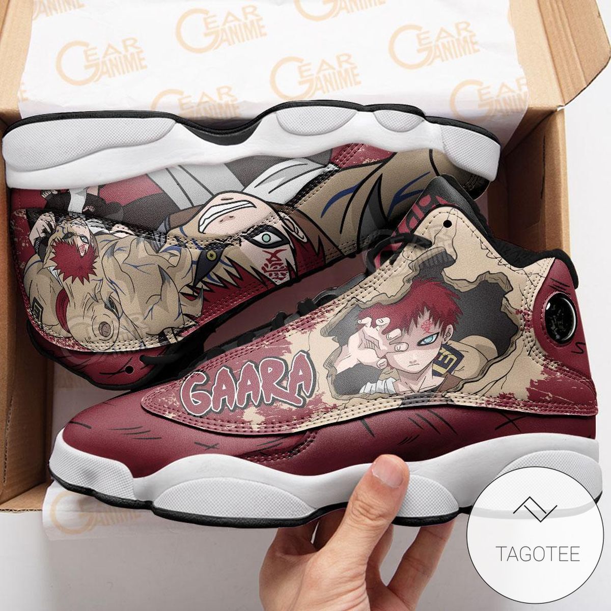 Gaara Of The Sand Sneakers Custom Anime Air Jordan 13 Shoes Gaara Of The Sand Sneakers Custom Anime Air Jordan 13 Shoes