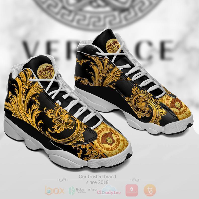 Gianni Versace Barocco Flowers Black Air Jordan 13 Shoes Gianni Versace Barocco Flowers Black Air Jordan 13 Shoes
