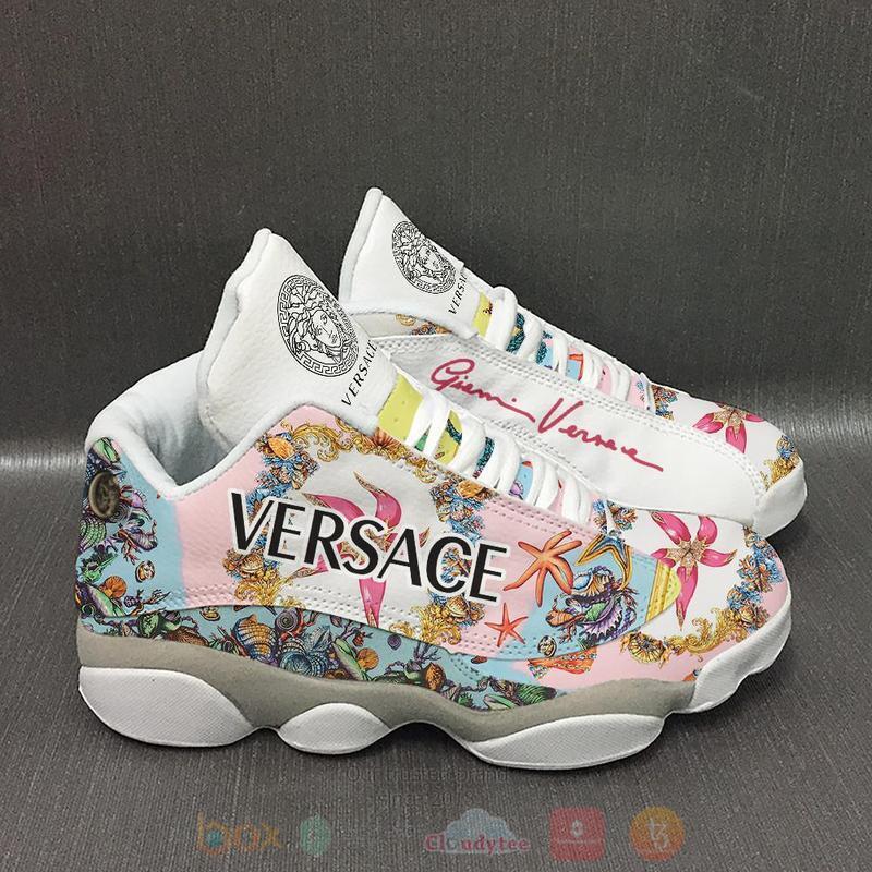 Gianni Versace Versace Colorful Flowers Air Jordan 13 Shoes Gianni Versace Versace Colorful Flowers Air Jordan 13 Shoes