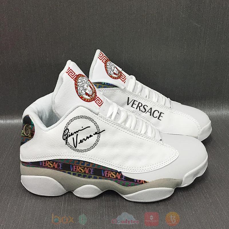 Gianni Versace White Air Jordan 13 Shoes Gianni Versace White Air Jordan 13 Shoes