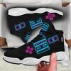 Gift For Gamer Neon Game Controller Select Start Air Jordan 13 Shoes