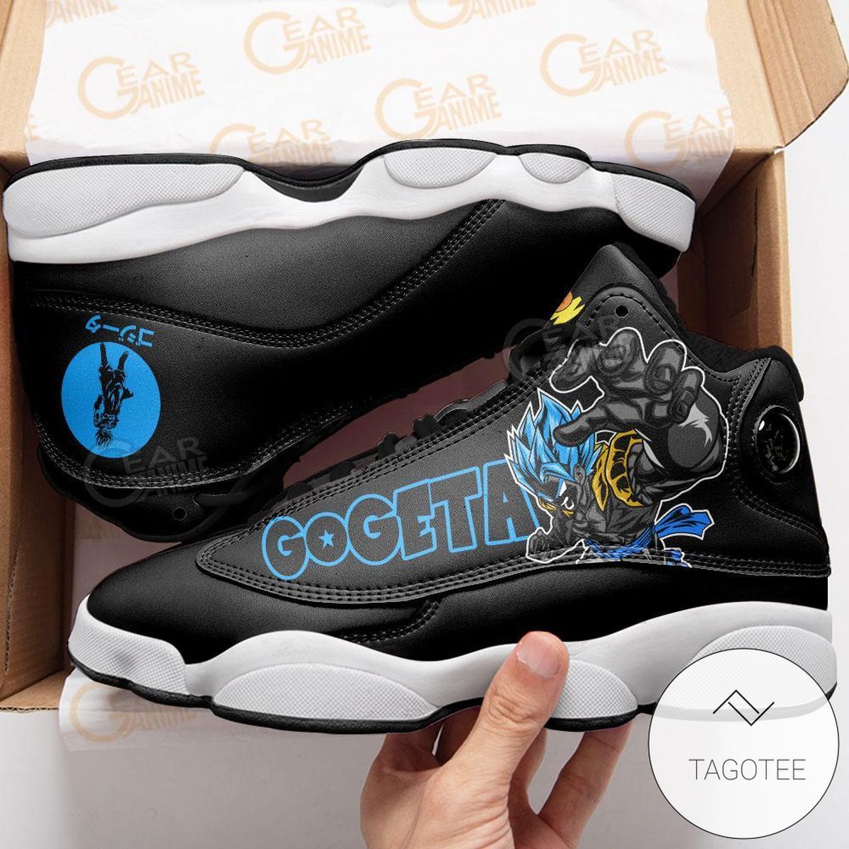 Gogeta Sneakers Custom Anime Dragon Ball Air Jordan 13 Shoes Gogeta Sneakers Custom Anime Dragon Ball Air Jordan 13 Shoes
