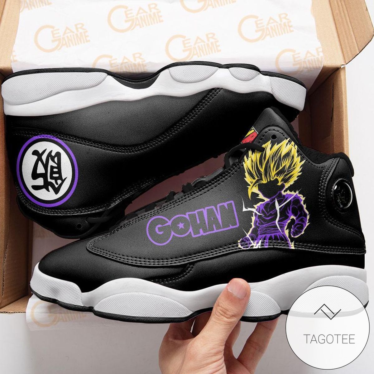 Gohan Ssj Sneakers Custom Anime Dragon Ball Air Jordan 13 Shoes Gohan Ssj Sneakers Custom Anime Dragon Ball Air Jordan 13 Shoes