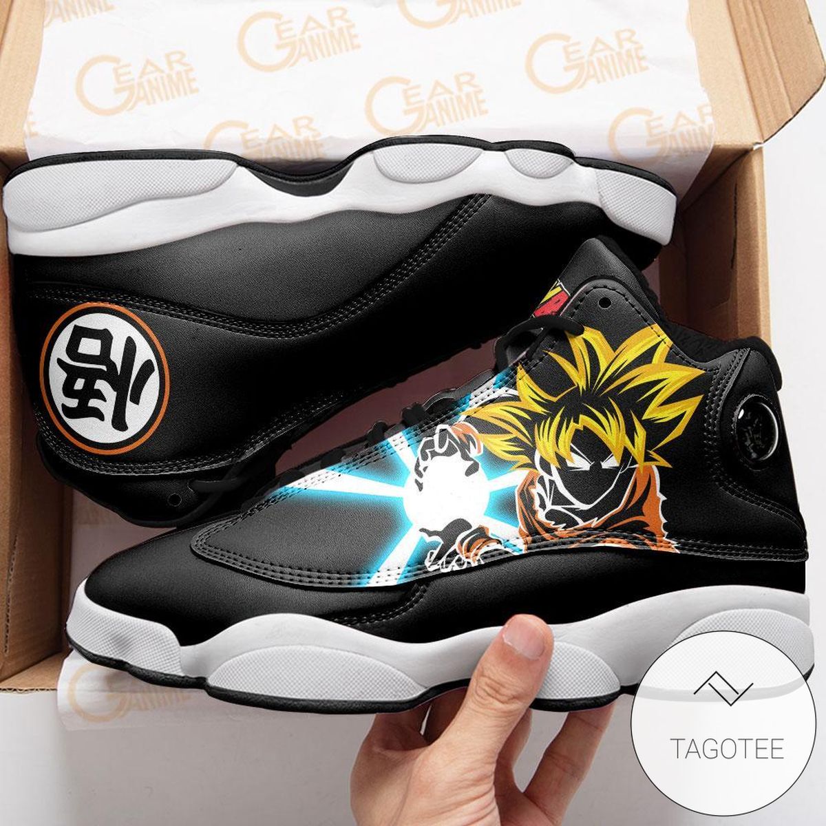 Goku Sneakers Kanji Symbol Custom Anime Dragon Ball Air Jordan 13 Shoes Goku Sneakers Kanji Symbol Custom Anime Dragon Ball Air Jordan 13 Shoes
